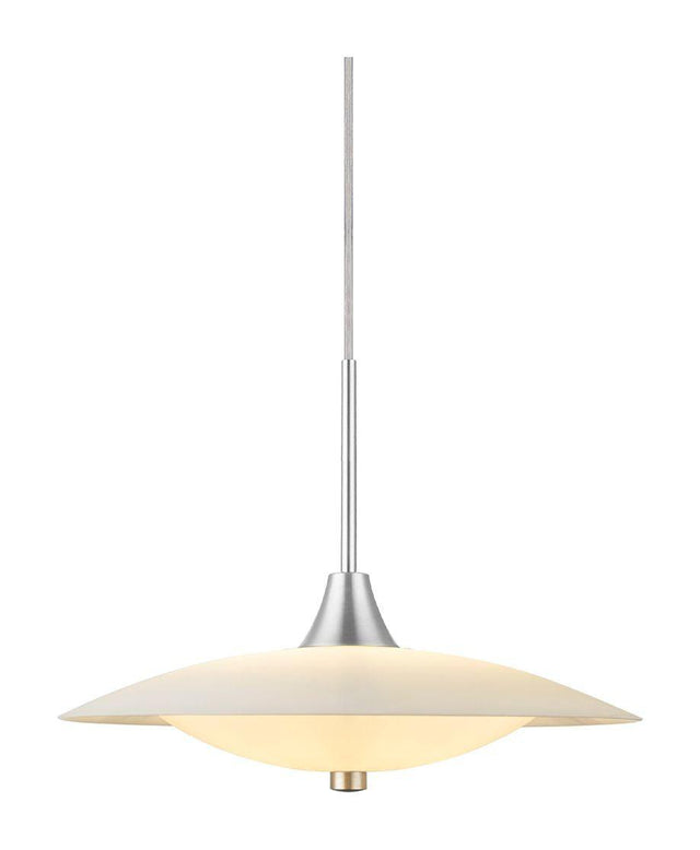 Baroni Pendel Ø35, Opal/Aluminium - UNOLIVING.COM