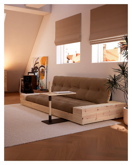 Base Sovesofa, Beige/sort - UNOLIVING.COM