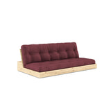 Base Sovesofa, Bordeaux/natur - UNOLIVING.COM