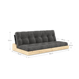 Base Sovesofa, Brown/natur - UNOLIVING.COM