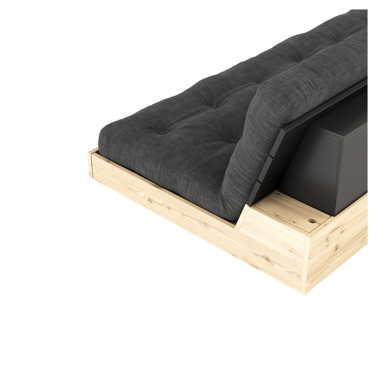 Base Sovesofa, Charcoal/natur - UNOLIVING.COM