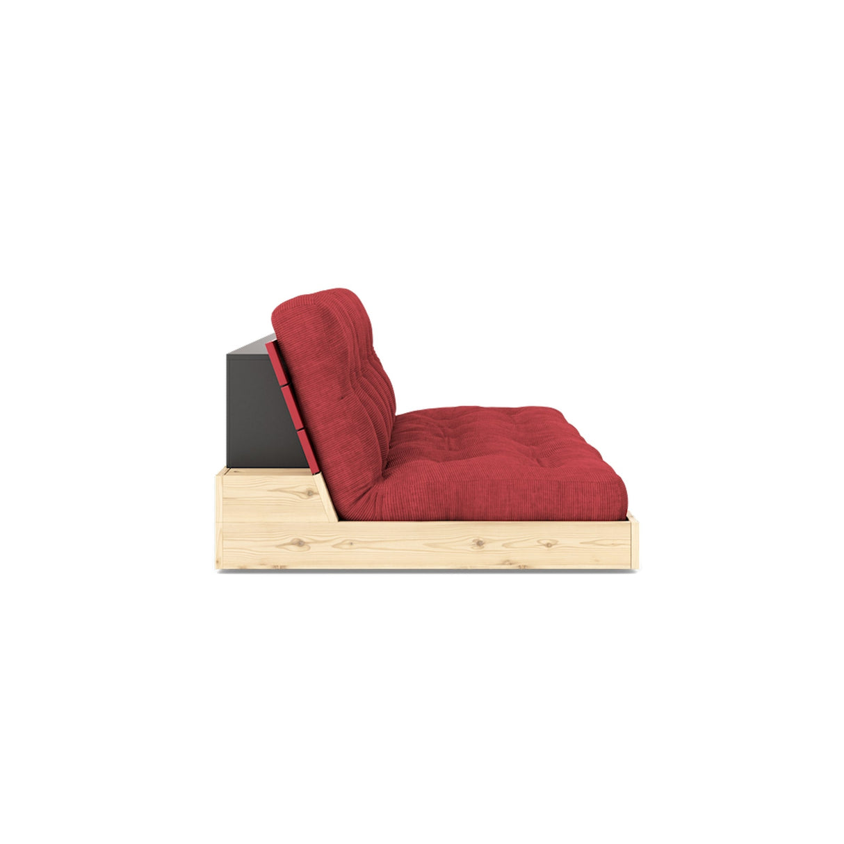 Base Sovesofa, Ruby Red - UNOLIVING.COM