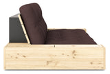 Base Sovesofa m. Sideboxes, Brown/natur - UNOLIVING.COM