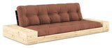 Base Sovesofa m. Sideboxes, Clay Brown/sort - UNOLIVING.COM