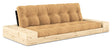 Base Sovesofa m. Sideboxes, Fudge Brown/sort - UNOLIVING.COM