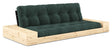 Base Sovesofa m. Sideboxes, Seaweed/sort - UNOLIVING.COM