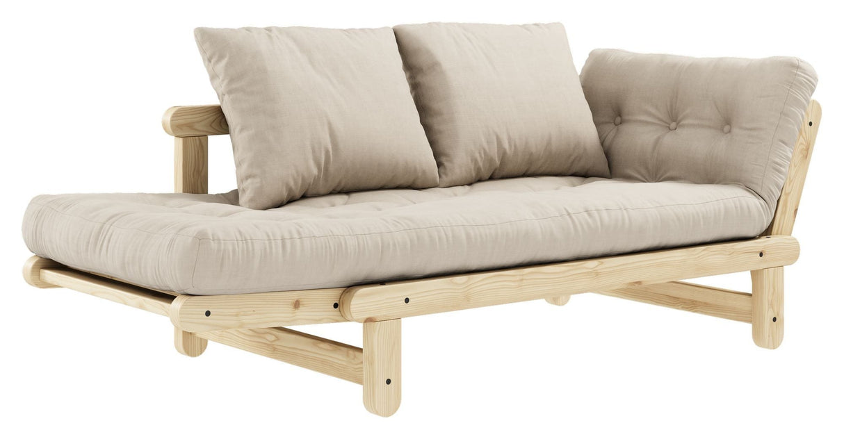 Beat Sovesofa, Natur, Fyrretræ/Beige - UNOLIVING.COM