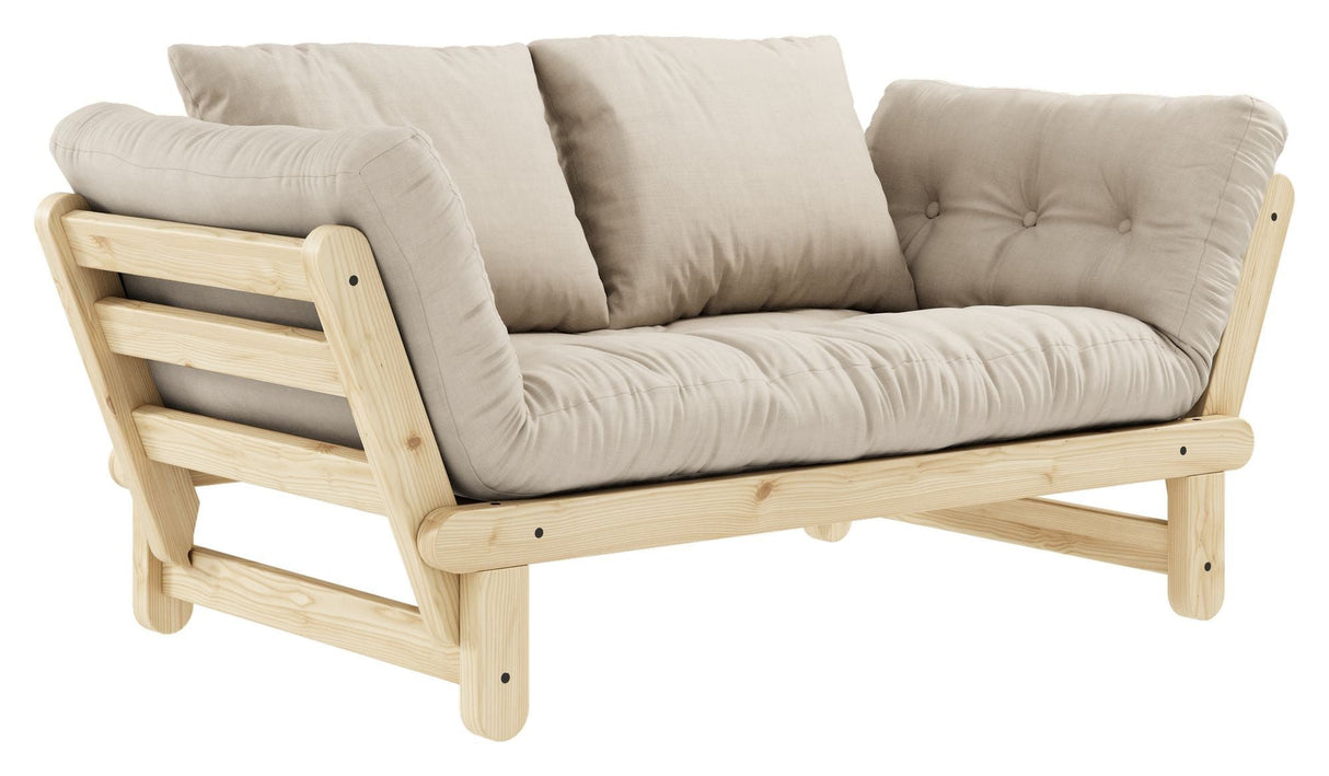 Beat Sovesofa, Natur, Fyrretræ/Beige - UNOLIVING.COM