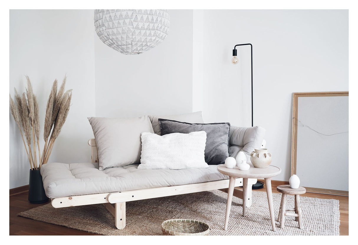 Beat Sovesofa, Natur, Fyrretræ/Beige - UNOLIVING.COM