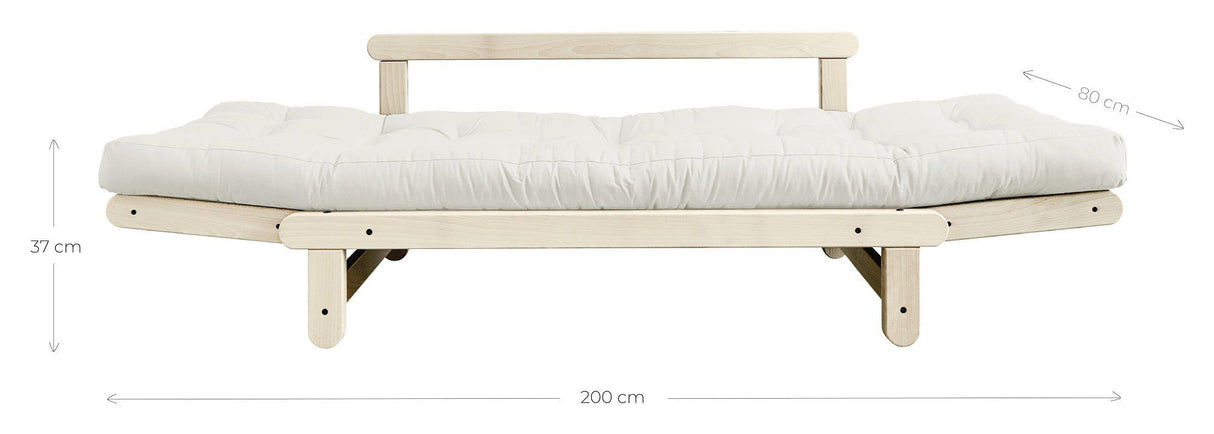 Beat Sovesofa, Natur, Fyrretræ/Beige - UNOLIVING.COM