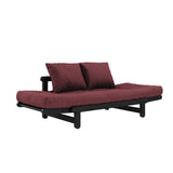 Beat, sovesofa, bordeux/sort - UNOLIVING.COM