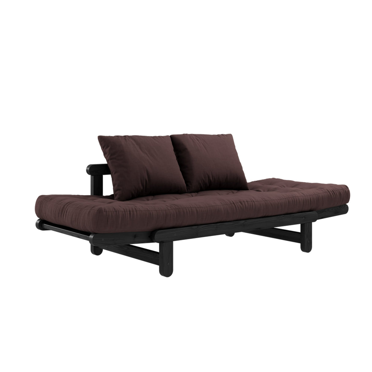 Beat, sovesofa, brown/sort - UNOLIVING.COM