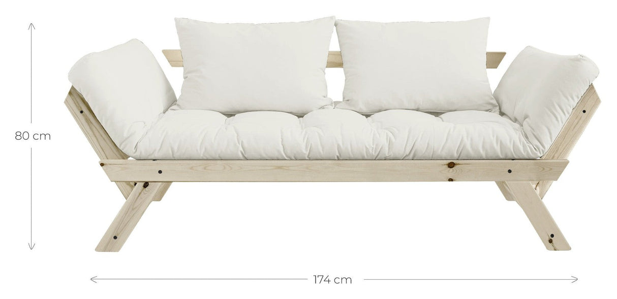 Bebop Sovesofa Beige/Sort - UNOLIVING.COM