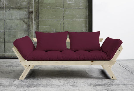 Bebop Sovesofa Bordeaux/Natur - UNOLIVING.COM