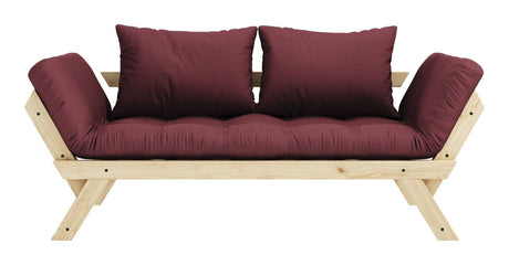 Bebop Sovesofa Bordeaux/Natur - UNOLIVING.COM