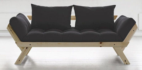 Bebop Sovesofa Dark Grey/Natur - UNOLIVING.COM