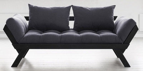 Bebop Sovesofa Dark Grey/Sort - UNOLIVING.COM