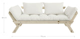 Bebop Sovesofa, Fyrretræ/Brun - UNOLIVING.COM