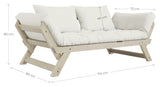 Bebop Sovesofa, Fyrretræ/Offwhite - UNOLIVING.COM