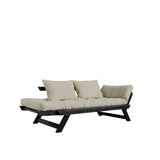 Bebop Sovesofa, Linen/Sort - UNOLIVING.COM