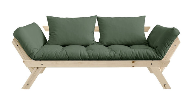 Bebop Sovesofa, Olive Green/Natur - UNOLIVING.COM