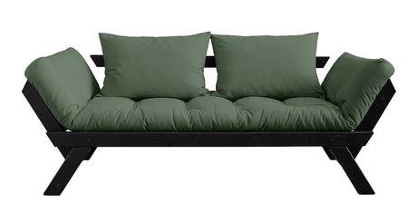 Bebop Sovesofa, Olive Green/Sort - UNOLIVING.COM