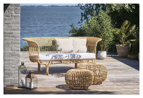 Belladonna Exterior Loungesofa, Alu - Rattan - UNOLIVING.COM