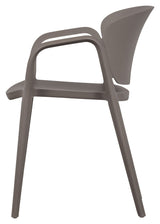 Bent Havestol af plastik, Taupe - UNOLIVING.COM