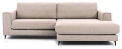 Bernadotte Sofa m. bred chaiselong XL højre, Beige - UNOLIVING.COM