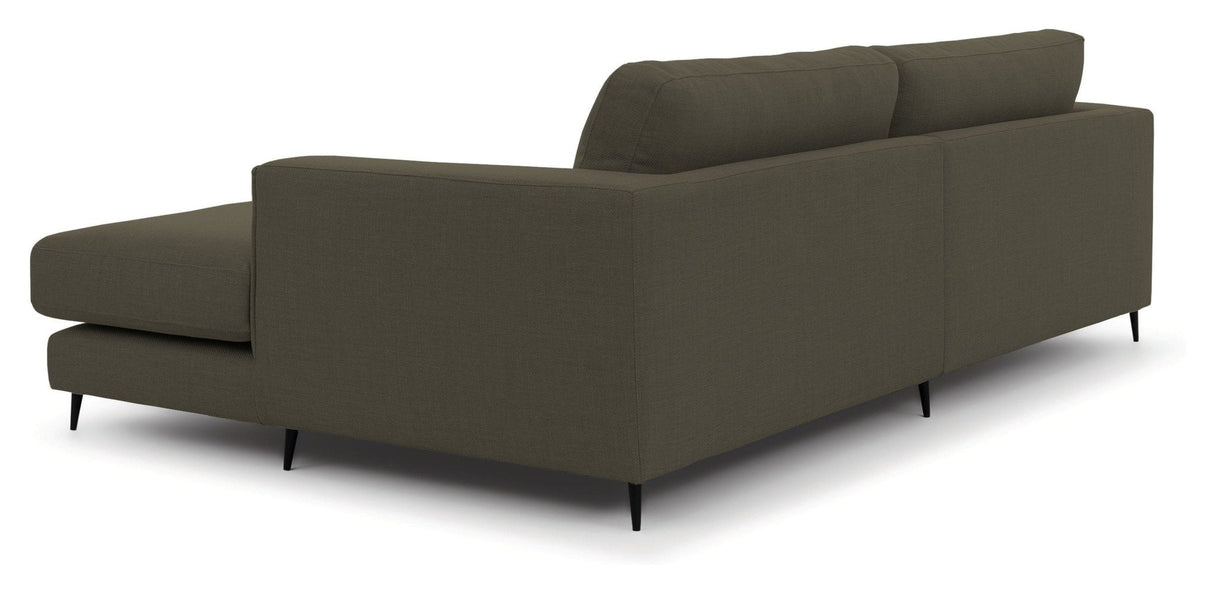 Bernadotte Sofa m. bred chaiselong XL højre, Grøn - UNOLIVING.COM