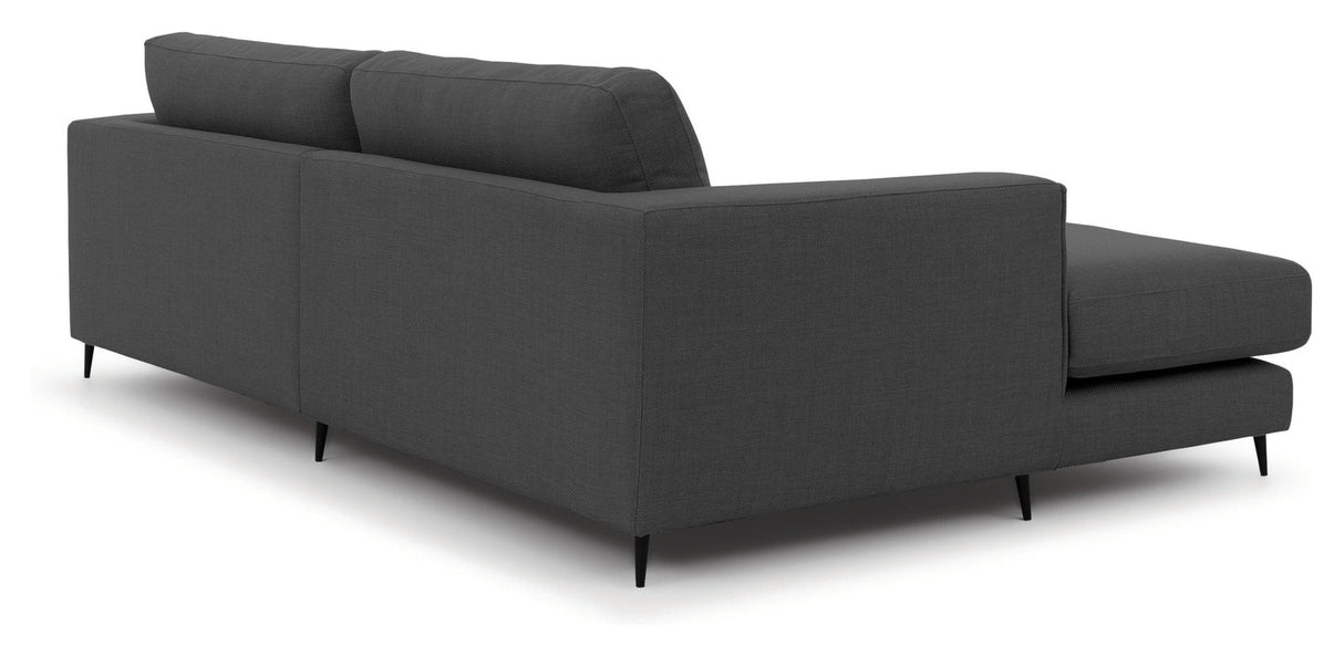 Bernadotte Sofa m. bred chaiselong XL venstre, Antracit - UNOLIVING.COM