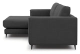 Bernadotte Sofa m. bred chaiselong XL venstre, Antracit - UNOLIVING.COM