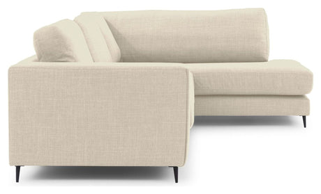 Bernadotte Sofa m. chaiselong 3 - pers. open højre, Beige - UNOLIVING.COM