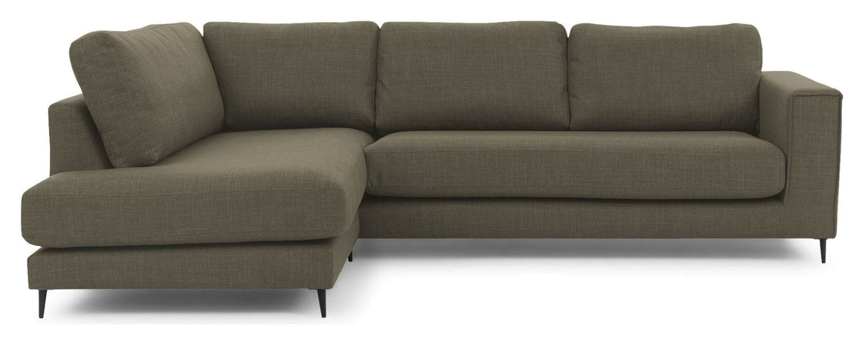 Bernadotte Sofa m. chaiselong 3 - pers. open venstre, Grøn - UNOLIVING.COM