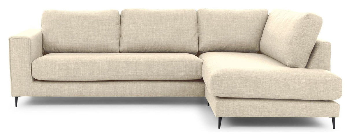 Bernadotte Sofa m. chaiselong 3,5 - pers. open højre, Beige - UNOLIVING.COM