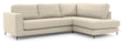 Bernadotte Sofa m. chaiselong 3,5 - pers. open højre, Beige - UNOLIVING.COM