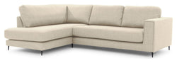 Bernadotte Sofa m. chaiselong 3,5 - pers. open venstre, Beige - UNOLIVING.COM