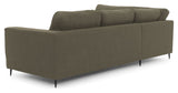 Bernadotte Sofa m. chaiselong 3,5 - pers. open venstre, Grøn - UNOLIVING.COM