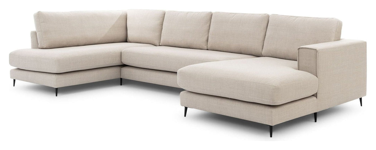 Bernadotte U - sofa, open end venstre, Beige - UNOLIVING.COM