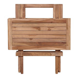 Bilbao Klapbord 50x50, Teak - UNOLIVING.COM