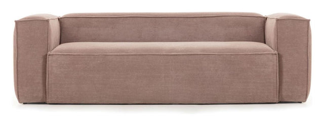 Blok 2 - pers. Sofa Rosa Fløjl - UNOLIVING.COM