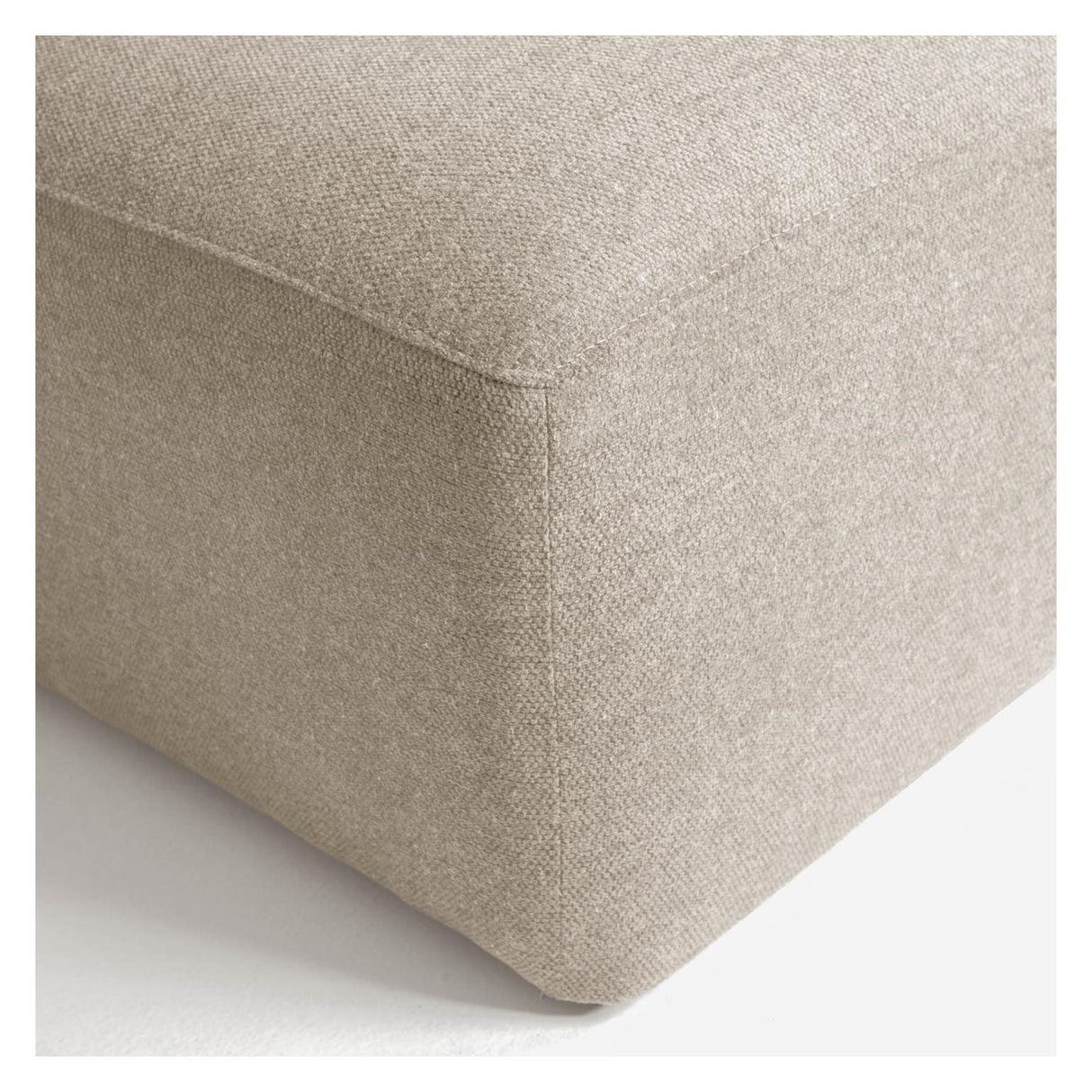 Blok 2 - pers. Sofa m. venstrevendt Chaise Beige Chenille - UNOLIVING.COM