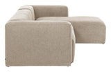 Blok 3 - pers sofa m. højre chaiselong - Beige - UNOLIVING.COM