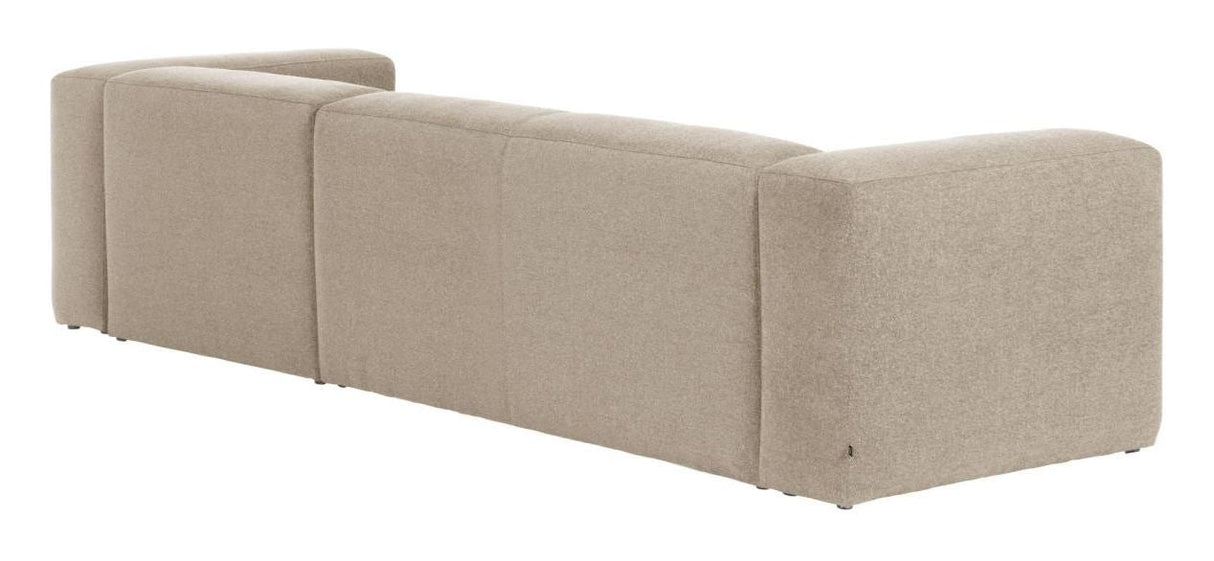 Blok 3 - pers sofa m. højre chaiselong - Beige - UNOLIVING.COM