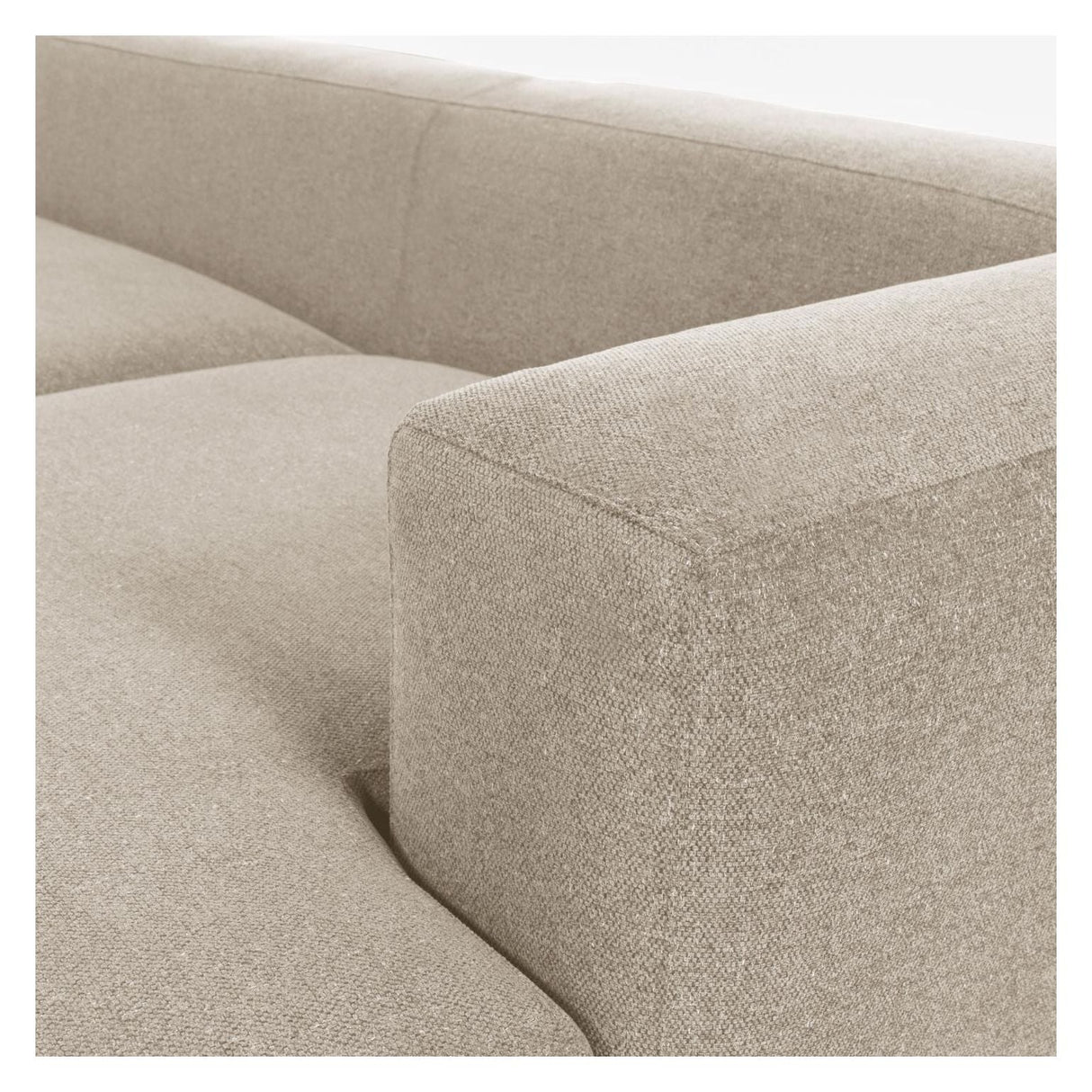 Blok 3 - pers sofa m. højre chaiselong - Beige - UNOLIVING.COM