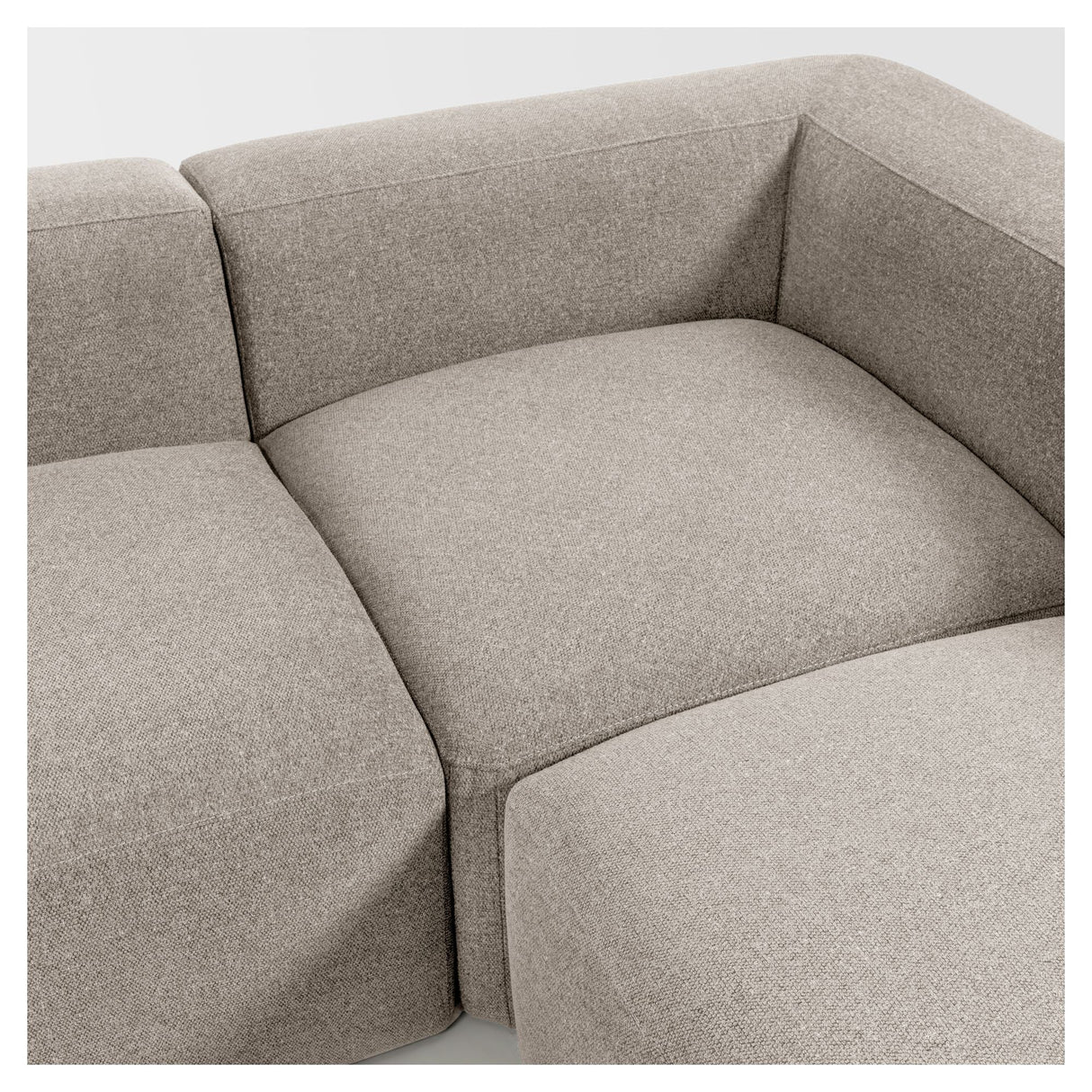 Blok 3 - pers. Hjørnesofa Beige Chenille, 290x230 - UNOLIVING.COM