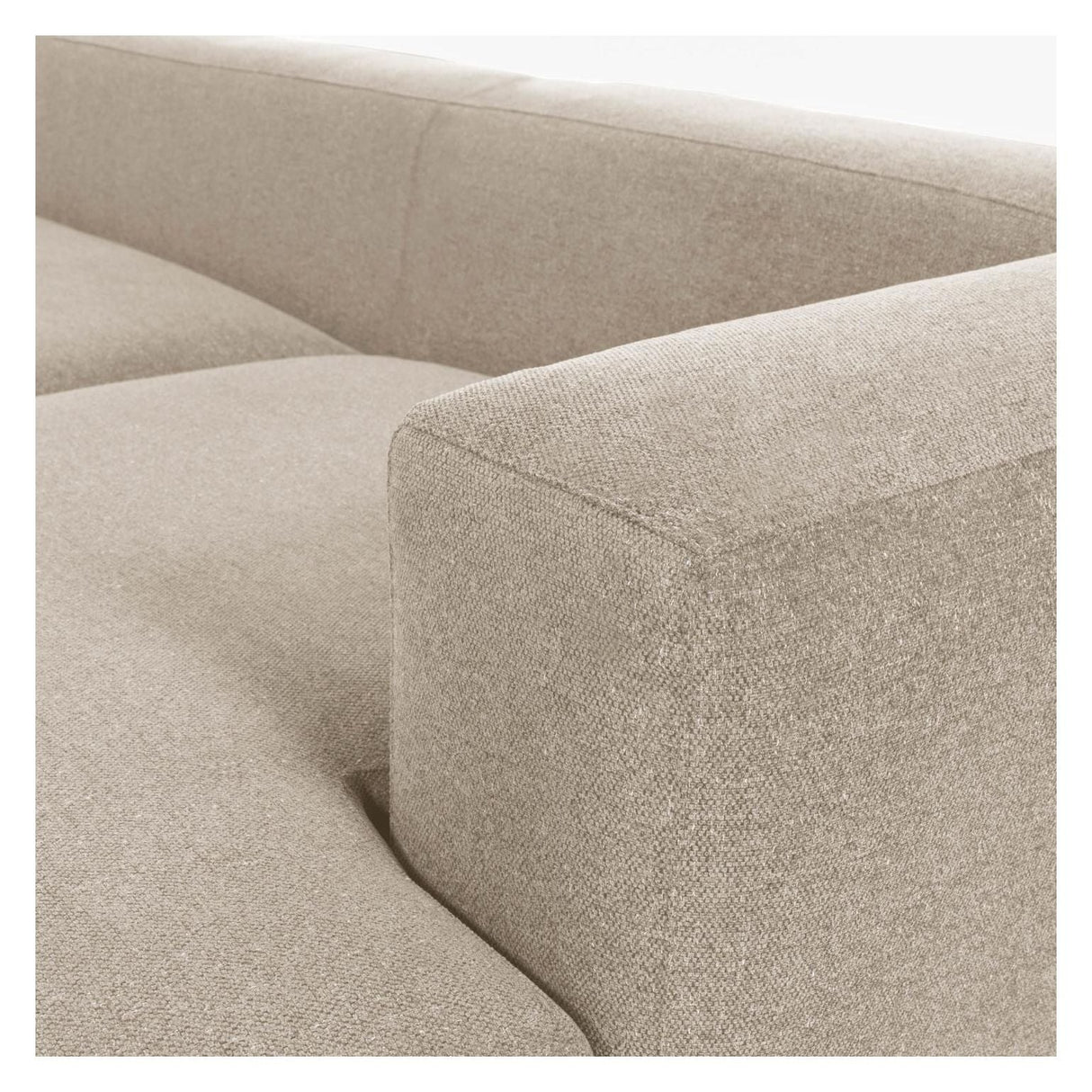 Blok 3 - pers. Sofa m. højrevendt Chaise Beige - UNOLIVING.COM