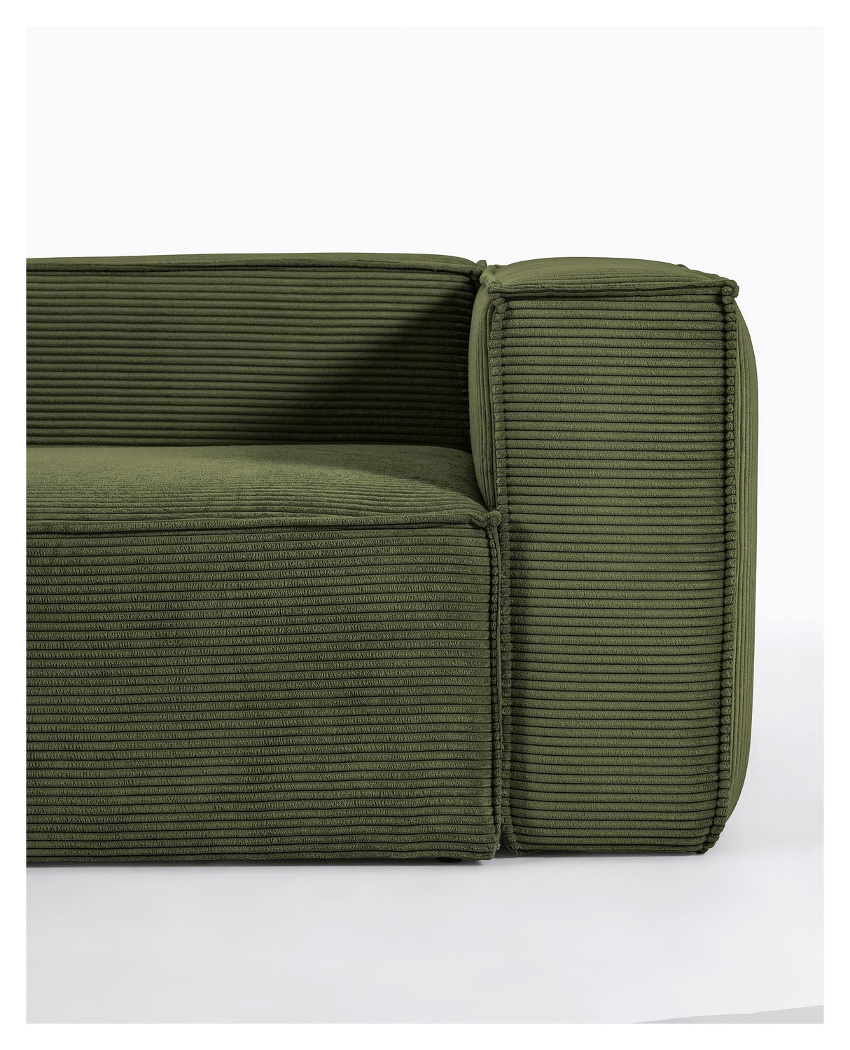 Blok 3 - pers. sofa - Grøn fløjl - UNOLIVING.COM