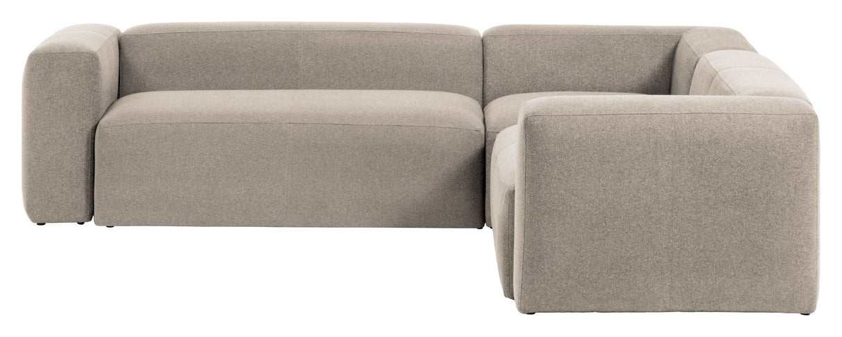 Blok 4 - pers. Hjørnesofa Beige, 290x290 - UNOLIVING.COM