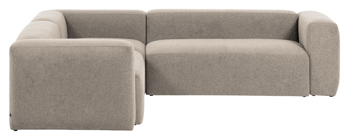 Blok 4 - pers. Hjørnesofa Beige, 290x290 - UNOLIVING.COM